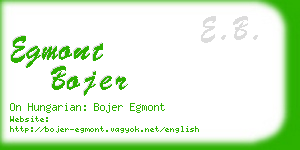 egmont bojer business card